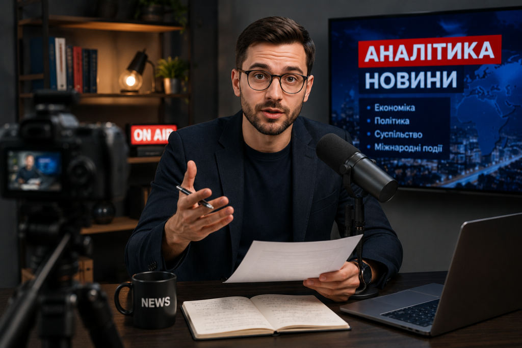 Що таке критичне мислення: просто про складне Журналіст веде аналітичний випуск новин у студії